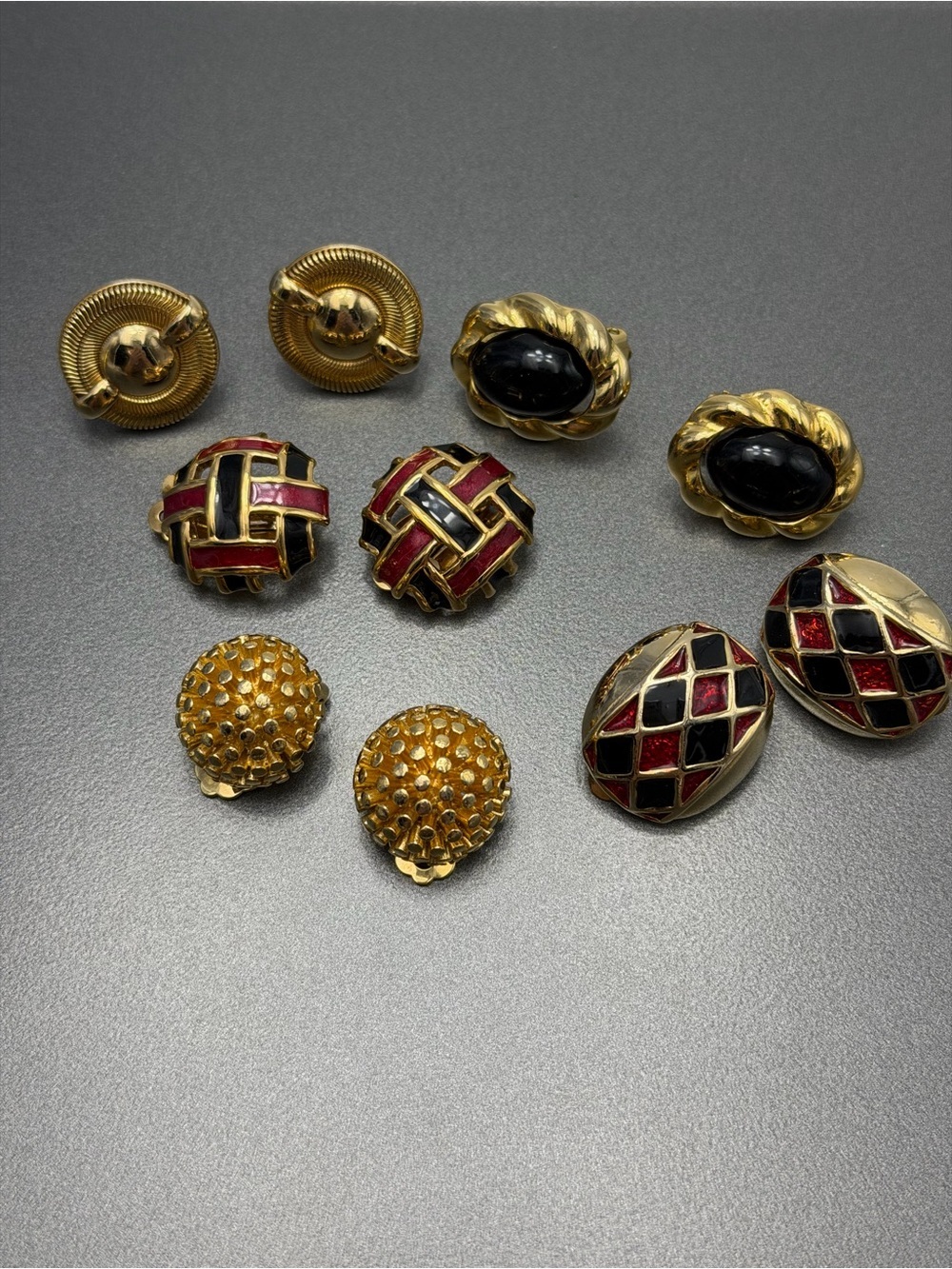 Vintage Clip earrings lot #371ue